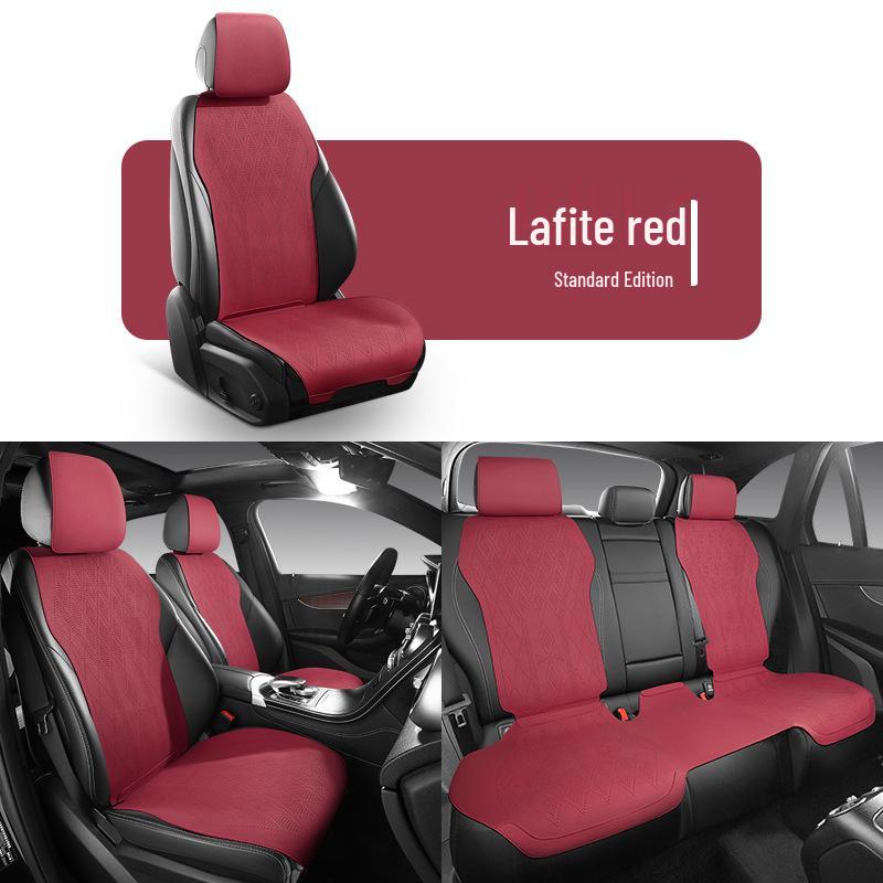 Universal Suede Car Seat Cushion for Four Seasons - Fit for Corolla, Bora, Lavida (Five-Seat, Half-Wrap Style)
