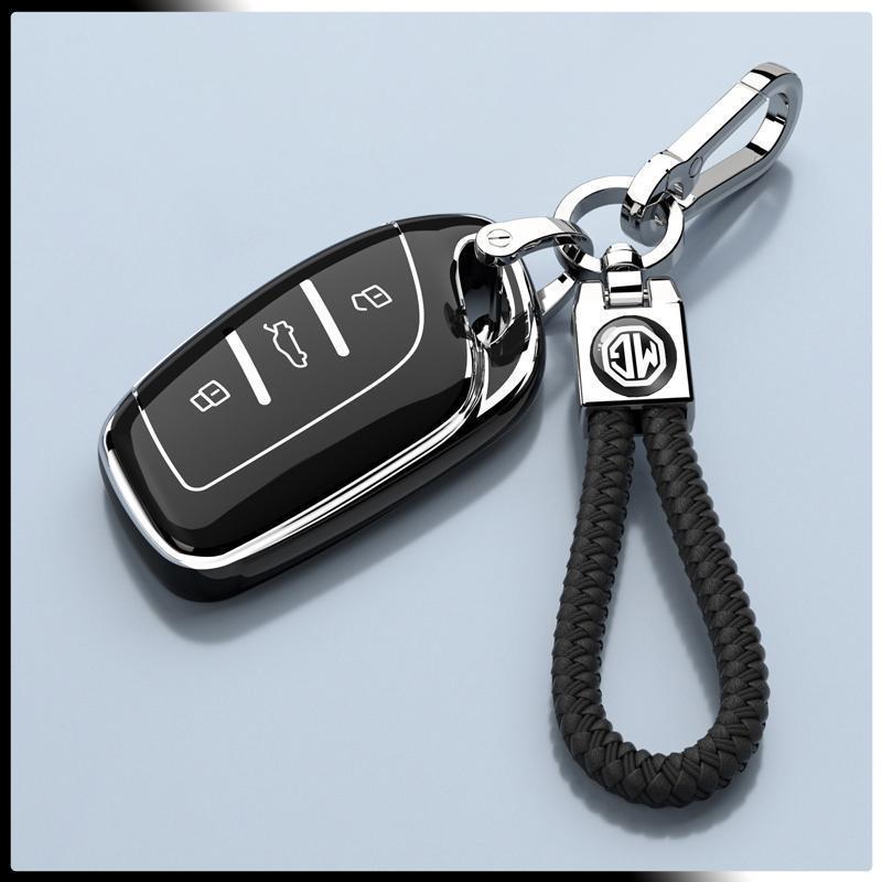 MG 5 Key Case 180 Youth Fashion Luxury Edition 1.5T: Trendy Full-Coverage Protective Shell with Buckle Chain.