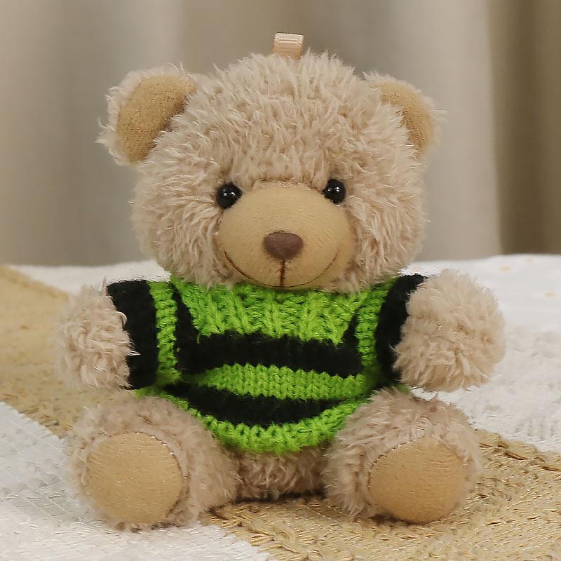 Charming Teddy Bear Keychain Plush Doll - Dressed Up Couple Backpack Ornament Gift