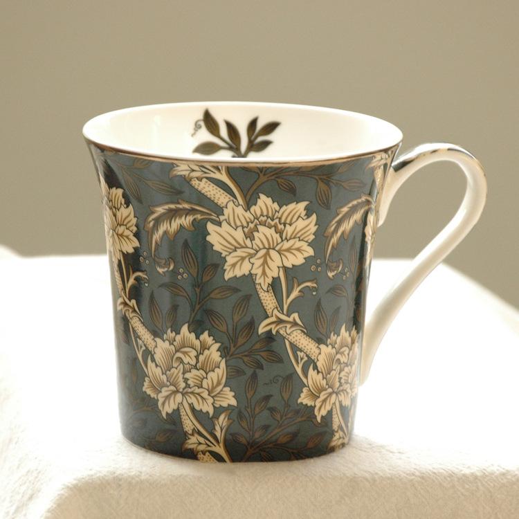 Bone China European Retro Ceramic Water Cup Personalized William Sea Anemone Dandelion Cup Creative Gift Milk Cup