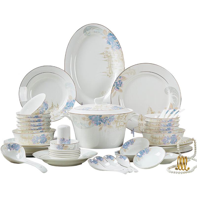 Jingdezhen Fairytale Bone China 28-Piece Dinnerware Set