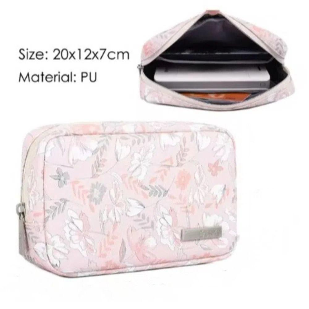 

PU Leather Travel Cable Pouch Zipper Phone Pouch Business Digital Storage Bag Charger