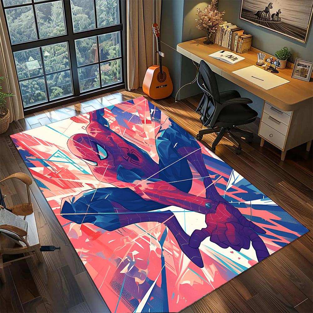 Spider-Man: Esports Cool Rug Carpet Large Area Rug Non Slip Washable Floor Mat Gamer Room Bedroom Home Decor