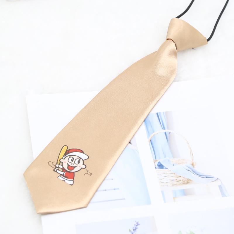 

Korean Style Cartoon Kids Polyester Silk Tie for Team Performance