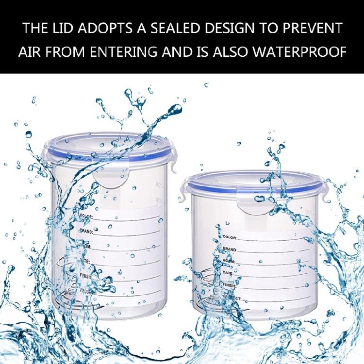 8Pcs Plastic Paint Containers with Lid Airtight Paint Container Touch Up Paint Storage Cups for Repainting Leftover Pa