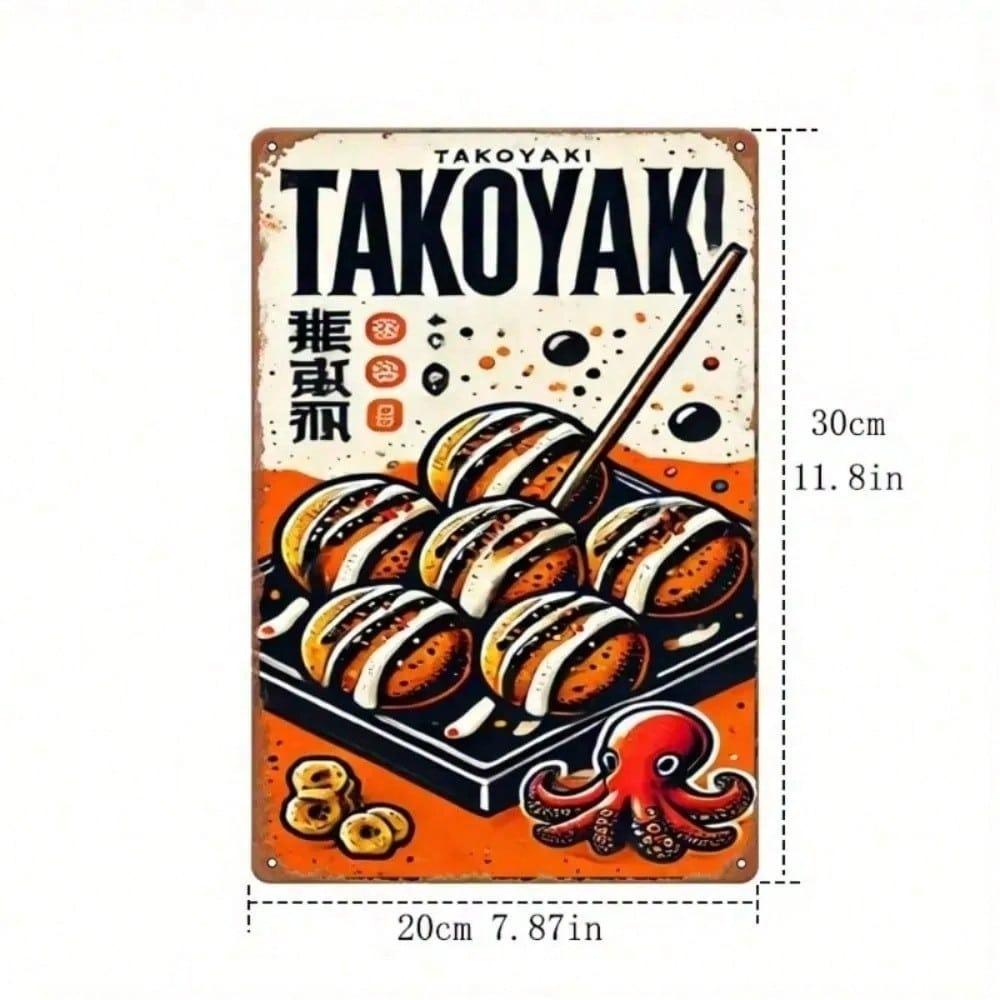 Retro Tin Sign Wall Decor Vintage Metal Poster for Kitchen Bar Cafe Man Cave Aesthetic