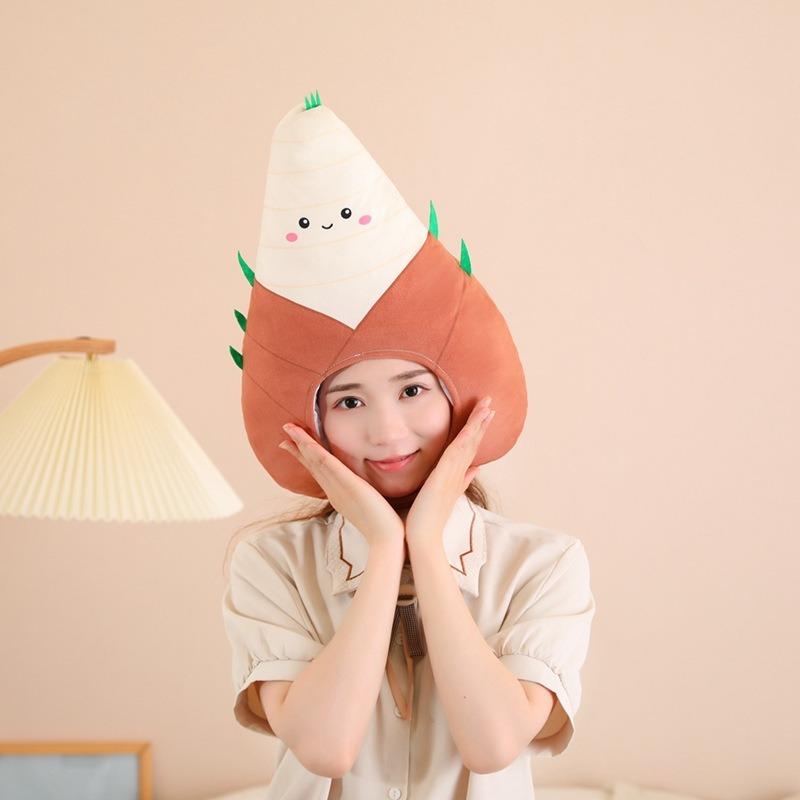 New Bamboo Shoot Headgear, Hat, Photo Props, Photo Props, Cartoon Headgear, Performance Props