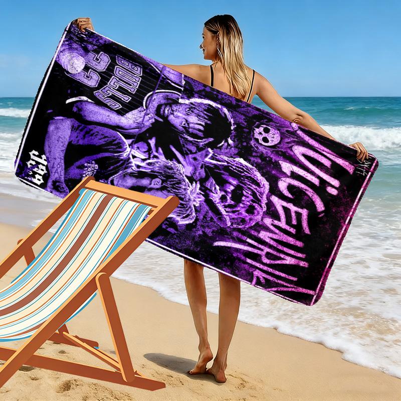 Juice Wrld: Legacy Emotion Music beach towel Outdoor camping soft seaside quick-drying swim towel Outdoor pool towel Comfort beach towel