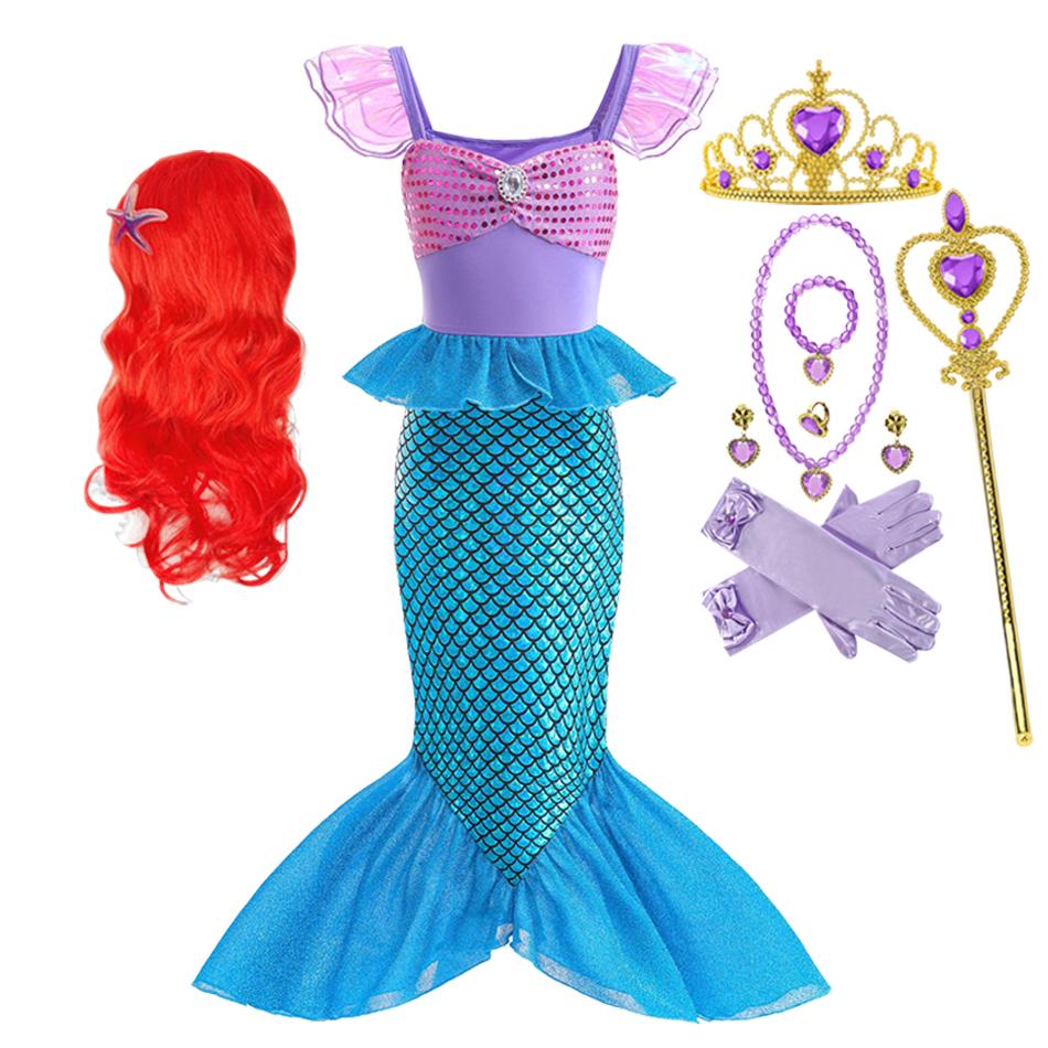 Girl Princess Dress Vestidos Charm Cosplay Costume Kids Birthday Party Halloween Disguise Clothes