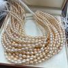36cm Natural Freshwater Pearl Beads Strand 4-10mm Rice Pearls for Handmade Jewelry Making DIY Necklaces Bracelets Earrings Accessories, Luxury Gifts