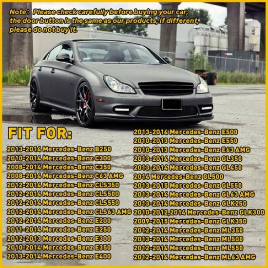 For Mercedes-Benz Class E W212 Door Adjust Seat Button Cover Switch Trim 6PC