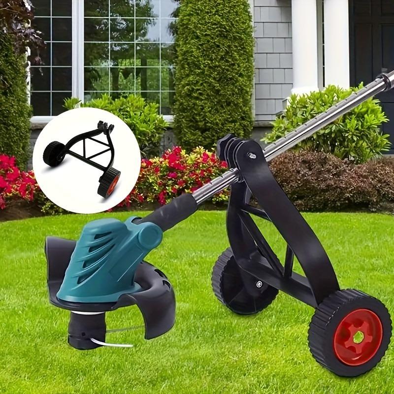 Universal-Rasenmäherrad, verstellbares Stützrad für Rasentrimmer zur Verbesserung der Arbeitseffizienz und Rasenmäherwartung