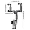 360-degree Rotation-Navigation Mount Mobile Phones Holder Car Adjustable Stand Rearview Mirror Retractable Phone Bracket