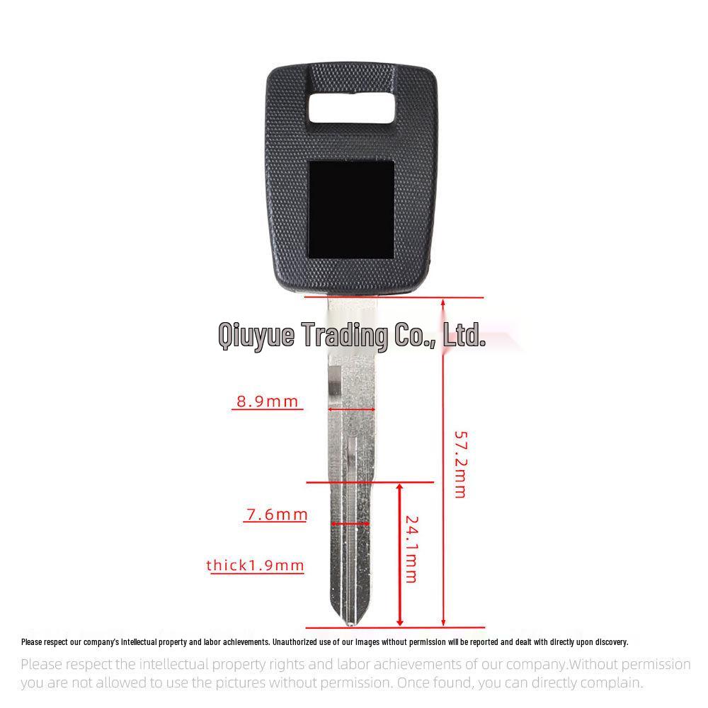 Compatible Key Blank for Suzuki Hayabusa, SV400/650/750, S1000RR, DNMS1400 Motorcycles