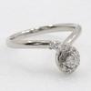 Ring Pt900Platinum/diamond #6.0(US Size) 4.2g Women Used