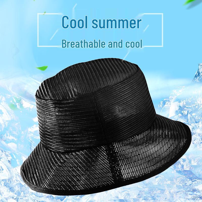 Men's Plus Size Sun Protection Breathable Bucket Hat for Summer & Beach Fishing