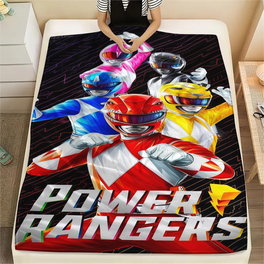 Super Sentai Flannel Blanket Print, Warm Soft for Sofa Bed Chair, Perfect for Travel Picnic Bedroom -HE71