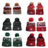 Gestrickte Mütze Herren Damen Winter Warm Verstellbar Sport Fan Kappe Mit Gestickten Buchstaben