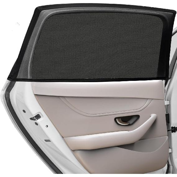 

Car Rear Side Window Shades for Pickup Trucks,7 Seats Larger SUVs, Super Stretchy Mesh Car Sun Shades Mosquito Nets Covers, Anti-Sun Glare, Reduce UV Medium
