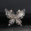 Opal Stone Crystal Gold/Silver Fashion Jewelry Brooch Pin Women Rhinestone Butterfly Brooch Pin