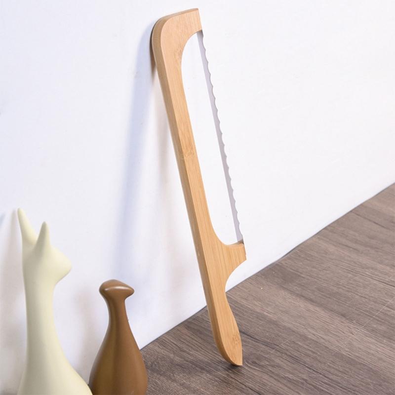 Wood Bread Bows Knife Bread Slicers Sourdoughs Bread Knife Cutter for Homemades Bread Sourdoughs Sandwich Easy To Use
