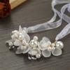 Fiore da Polso Perle Artificiali Damigella Bambini Fiore Mano Matrimonio Sposa Bella Braccialetti Matrimonio Ragazze Romantico