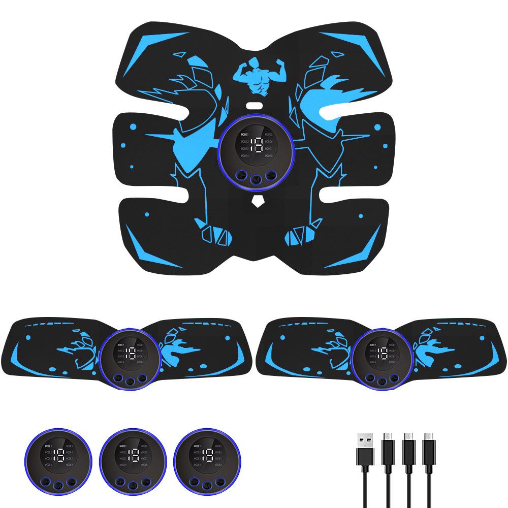 

EMS Тренажер для пресса - Перезаряжаемый стимулятор мышц для шести кубиков пресса, Беспроводной пояс для сжигания жира с режимом фитнеса для домашнего спортзала