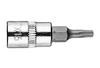 TORX TX15 Bit On 1/4" Socket, Short, 37 Mm