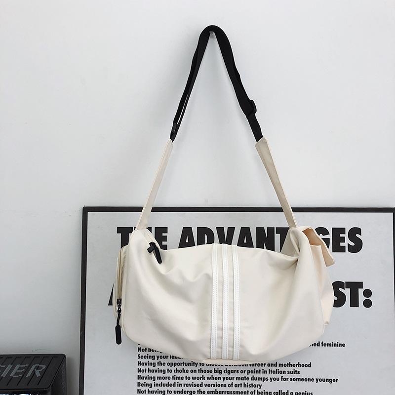 

Macaron Color Lightweight Crossbody Bag for Swimming, Yoga, Fitness, Travel - Large Capacity Unisex 40cm x 20cm x 26cm білий