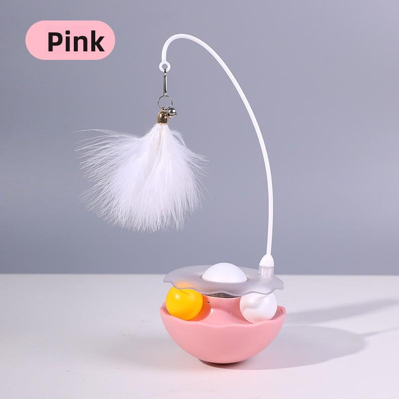 Untoppleable Cat Toys, Self-entertainment, Detachable and Washable Cat Toys, Feather Bells, Catnip Balls, Pet Supplies