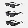 3pcs Brand Rectangle Sunglasses Women Men Shades Retro Square Black Sun Glasses Eyewear Trendy Punk Eyeglasses For Male UV400