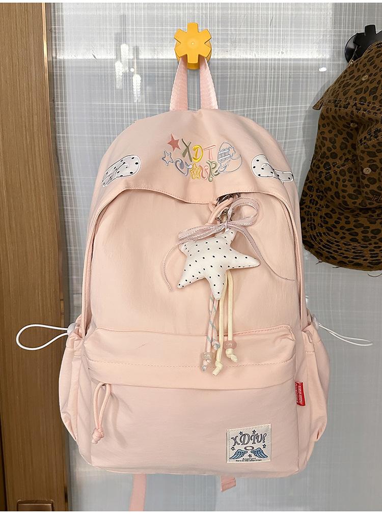 Schoolbag Versatile Lightweight Travel Backpack Japanese ins Campus School Bag Female Junior High School High School Student Simple Backpack