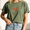 Oui T-Shirt | Französisches Slogan-T-Shirt | Schrumpfend | Grafisches Damen-T-Shirt | Minimalistisches französisches T-Shirt | Geschenk für sie