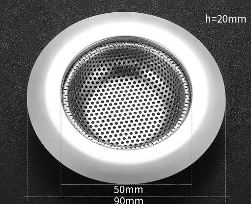 Stainless Steel Sink Drain Strainer for Kitchen - Anti Clogging Filter, Odor Control, and Dish Protection