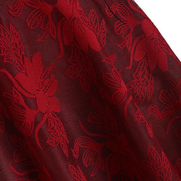 Damen Vintage Hochwertiges Trägerkleid Bandage Schnürung High Low Kleid Partykleid fashionpoint