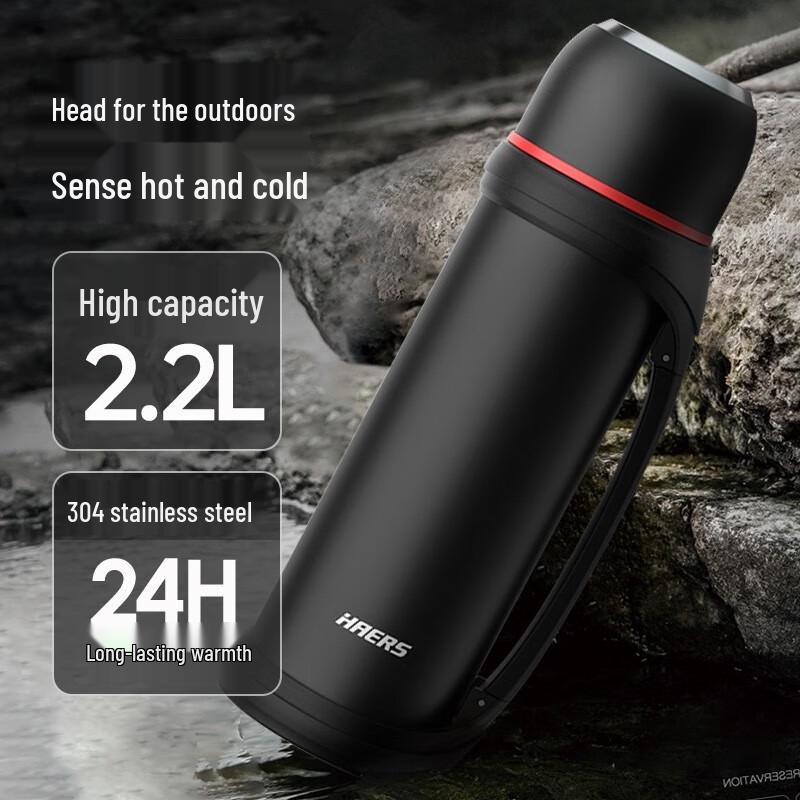 HAERS Stainless Steel Insulated Outdoor Thermos