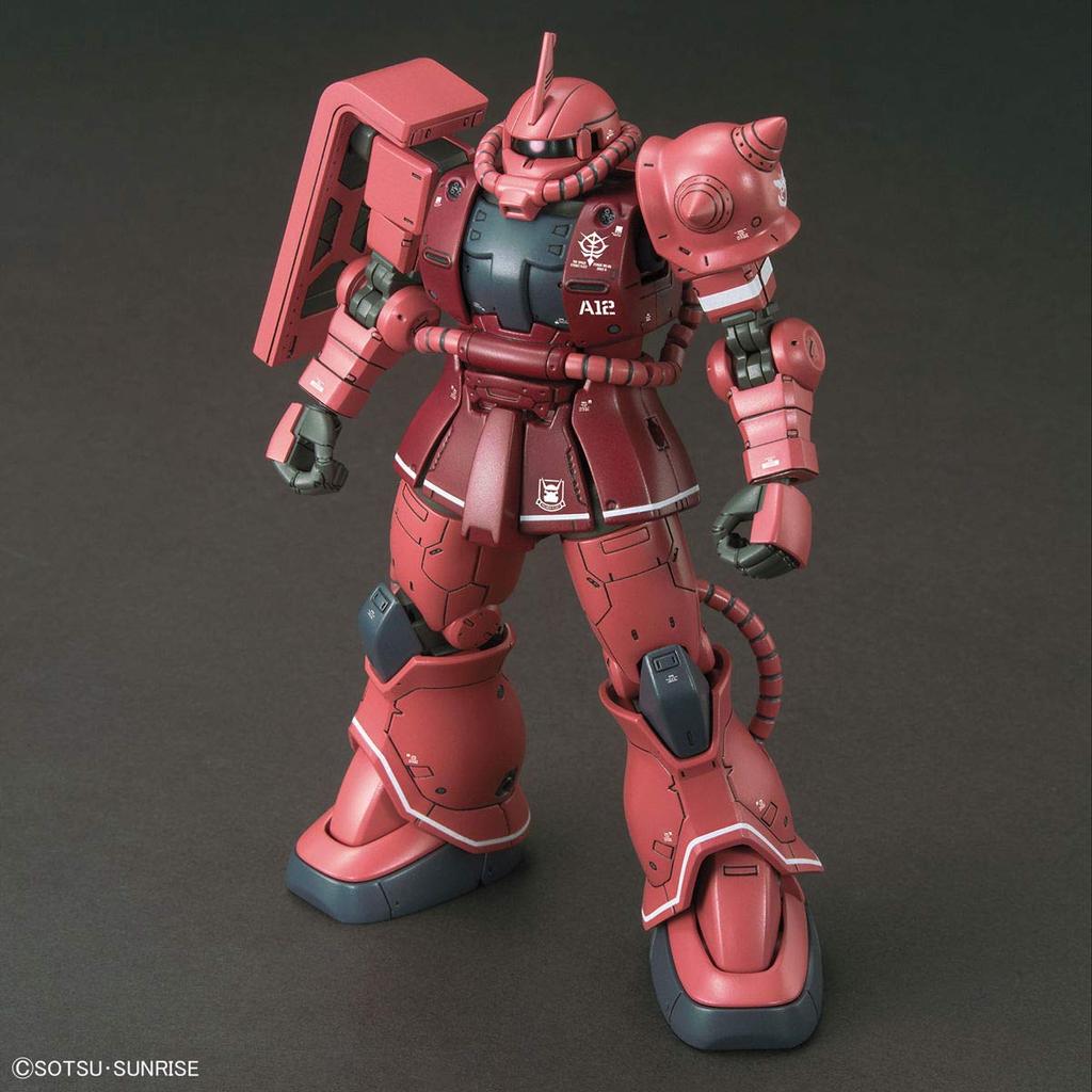 HG Mobile Suit Gundam THE ORIGIN Chars Zaku II Roter Komet Version. Vorgefärbtes Kunststoffmodell im Maßstab 1:144