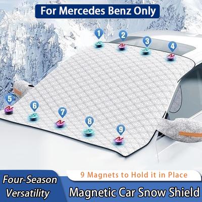 For Mercedes Benz EQE EQC EQB EQ Maybach GLS Class-C Vito AMG GT Magnetic Car Front Windshield Anti-Snow Shield Sunshade Cover