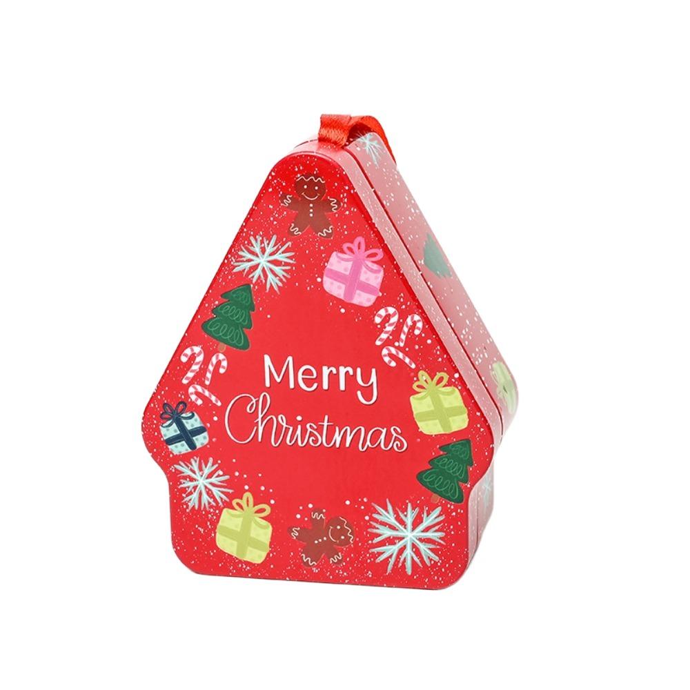 New Tinplate Christmas Tin Box Multii Style Santa Claus Chocolate Can DIY Storage Jar Jewelry