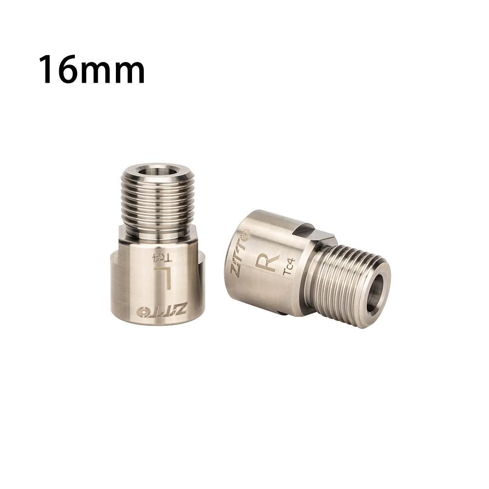 

ZTTO Titanium Alloy Bicycle Pedal Extend Bolt 16mm 20mm Pedal Axle Extender Crank Arm Spacer For MTB Road Bike Pedals Extension 16mm SILVER
