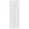 Vidaxl Cabinet, White, 80X42.5X225 Cm, Wood-based Material
