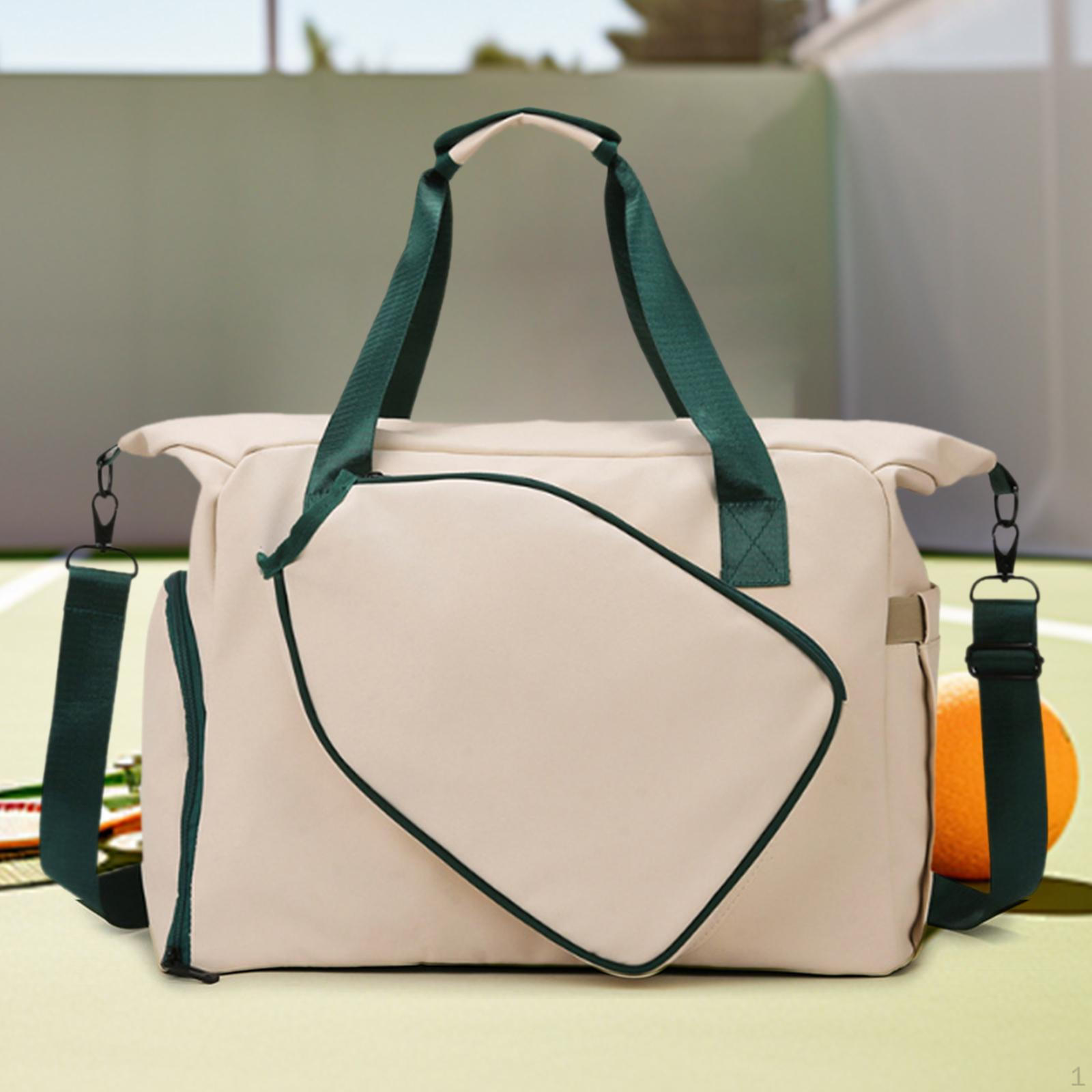 

Сумка для бадминтона, портативная, универсальная, для спортзала, для взрослых, водонепроницаемая, со съемной регулируемой ракеткой хаки