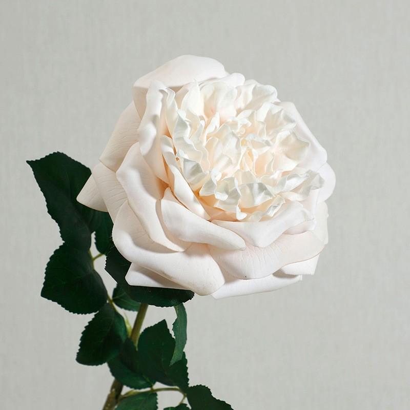 Simulation feel moisturizing Austin rose, home decoration living room ornament fake flower