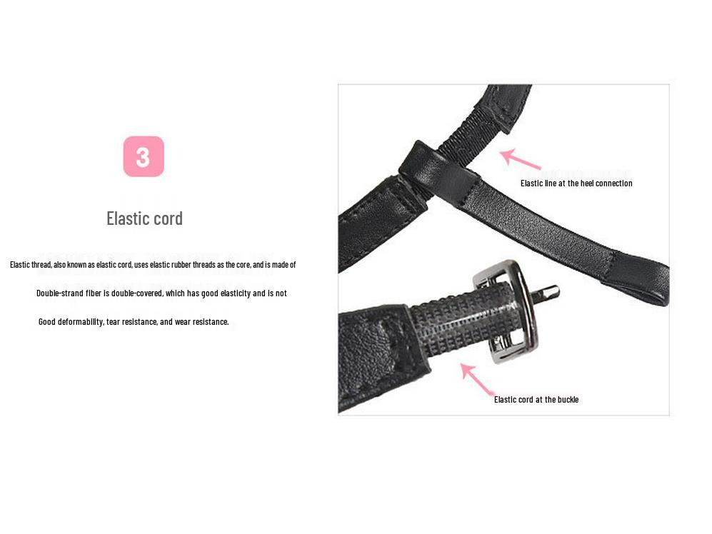 Women's High Heels with Anti-Drop Leather Straps and Shoelace Buckle