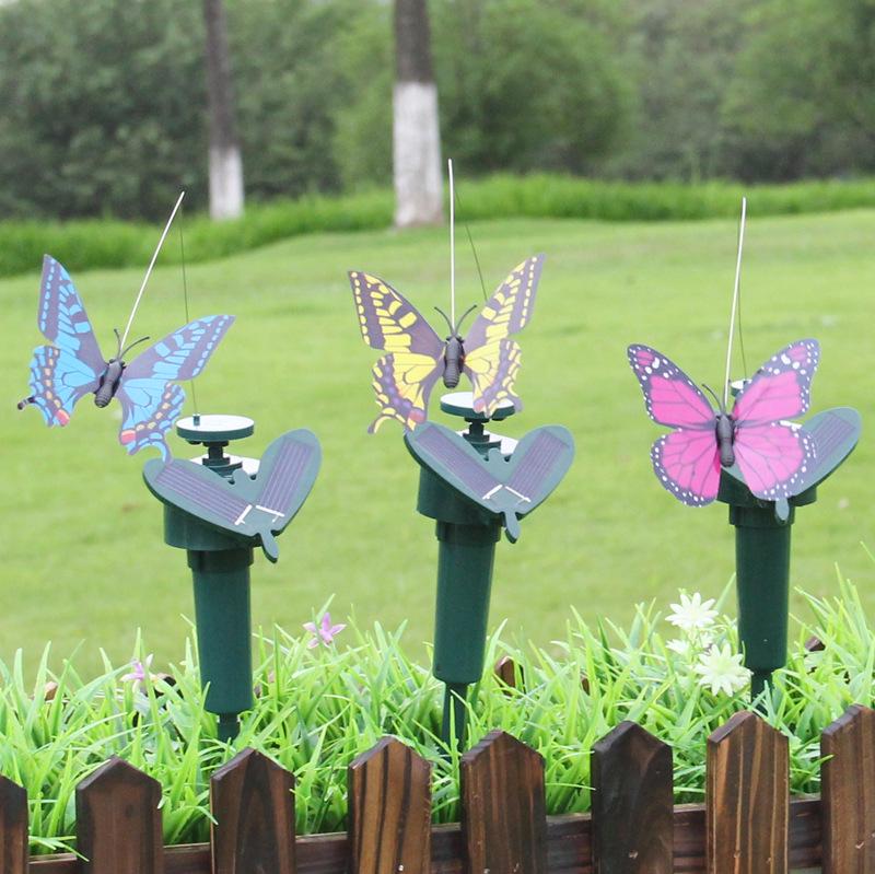 Dynamic Solar-Powered Flying Butterfly Garden Ornament