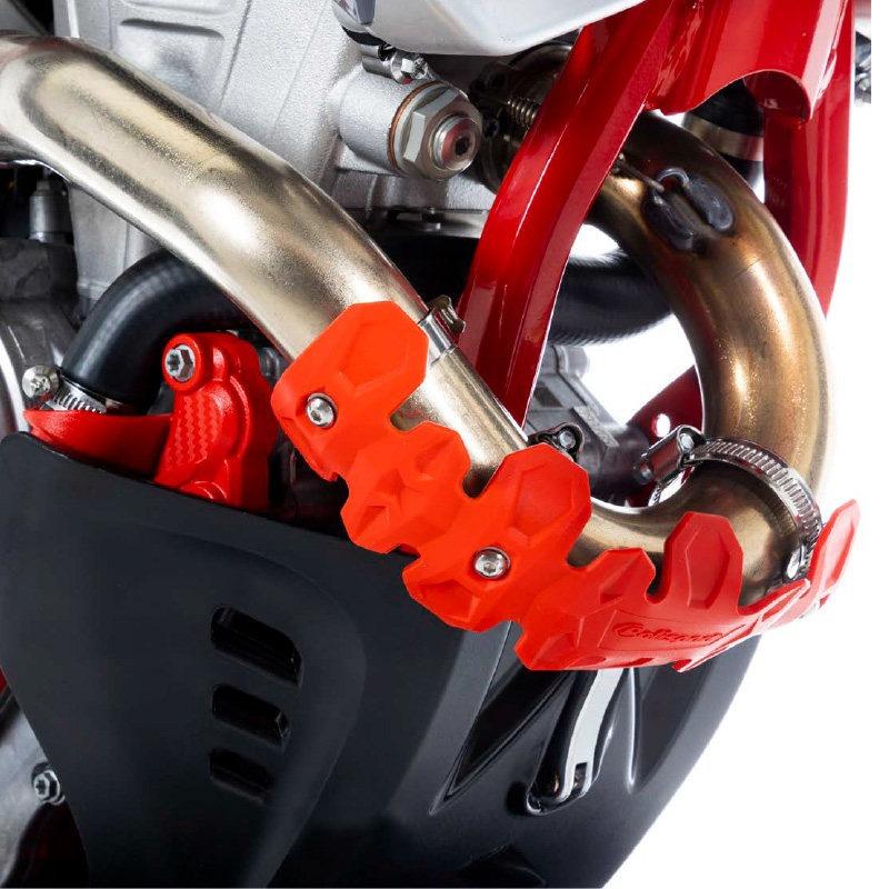 Motorcycle Exhaust Pipe Silicone Heat Shield Protector Anti Scald Guard Cover With Clamp For Dirt Bike Off Road Motorbike Repair