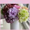Flowers Silk Hydrangea 18in Realistic Wedding Home Decor Photography Gift Props