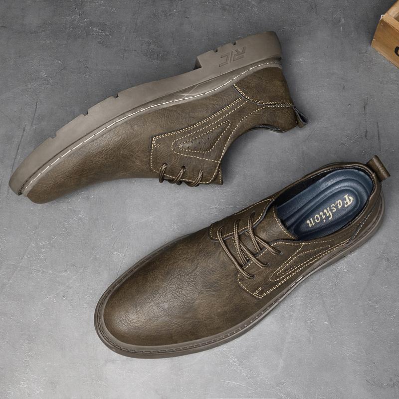 Genuine Leather Men Casual Shoes Luxury Warm Plush Fur Winter Sneakers Male Comfortable Oxford Shoes All-match Business Footwear