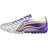 Li Ning Brocade Turf TF Turf Firm Ground, Artificial Turf Soccer Shoes Men's Purple Silver YSTT021-3