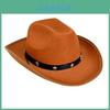 Denim Cowboy Hat With Colorful Star Studs Fashion For Events